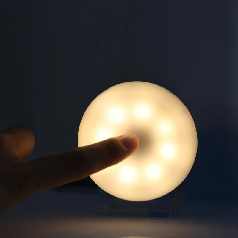 Luz da Noite Usb de Carregamento Portátil Mini Toque Lâmpada Cabeceira Fixação Magnética Luz Leitura Ajustável Parede Led 7 luz leitura ajustável lâmpada parede luz