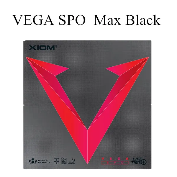 Xiom VEGA SPO прыщи 79-037 LPO длинные прыщи для настольного тенниса резиновая ракетка для настольного тенниса ракетка для спорта в помещении - Color: SPO 79-037 Black Max