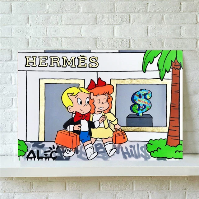 Monopoly Man And Richie Rich Art Monopoly Art Modern Pop Art Canvas Oil  Painting Money Art Home Decor Alec Monopoly Louis - Painting & Calligraphy  - AliExpress