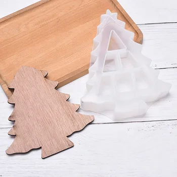 

DIY Christmas Tree Cake Pan Mold Silicone Christmas Tree Tray Resin Casting Mold Holiday Parties Decor Storage Box Mold