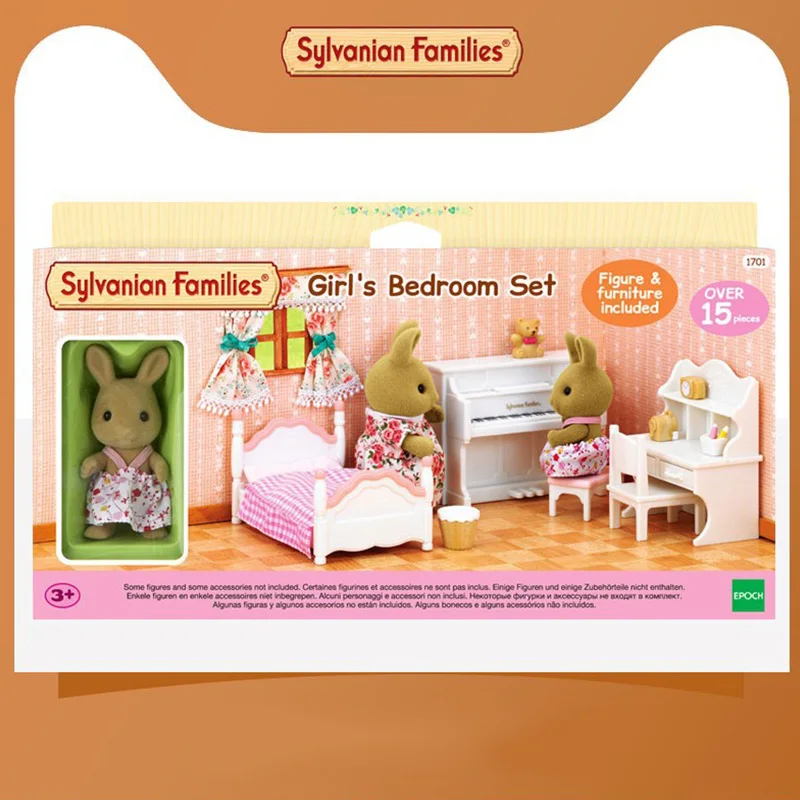 

Sylvanian Families Toy Sylvanian Families m2 Sister Room Set GIRL'S Play House Model Furniture Accessories