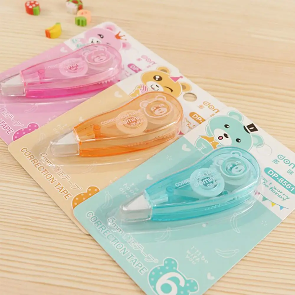 White Correction Tapes Tear Resistant Clear Office Supply Stationery