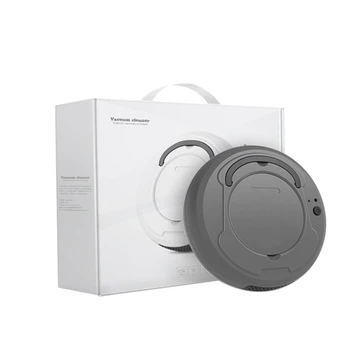 

1800PA Smart Robot Vacuum Cleaner,3-In-1 USB Rechargeable Smart Sweeping Robot Strong Suction Cleaner for Home