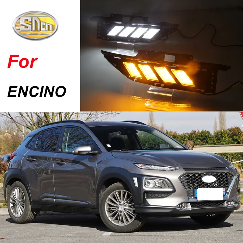 Дневные ходовые огни для hyundai Kona KAUAI 2018 2019 ENCINO противотуманные фары с реле
