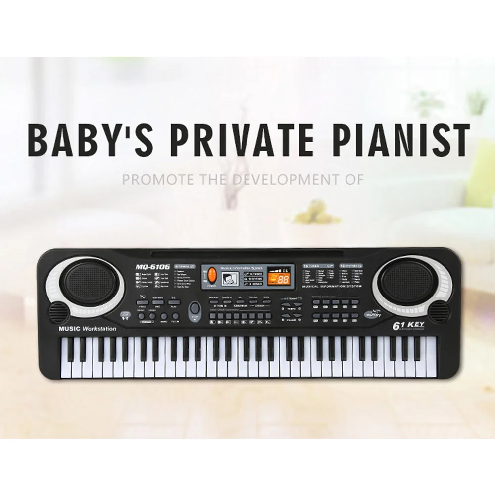 

Toy Musical Instrument 61-key keyboard Digital Music Electronic Keyboard Key Board Electric Piano Children Gift musical kids toy