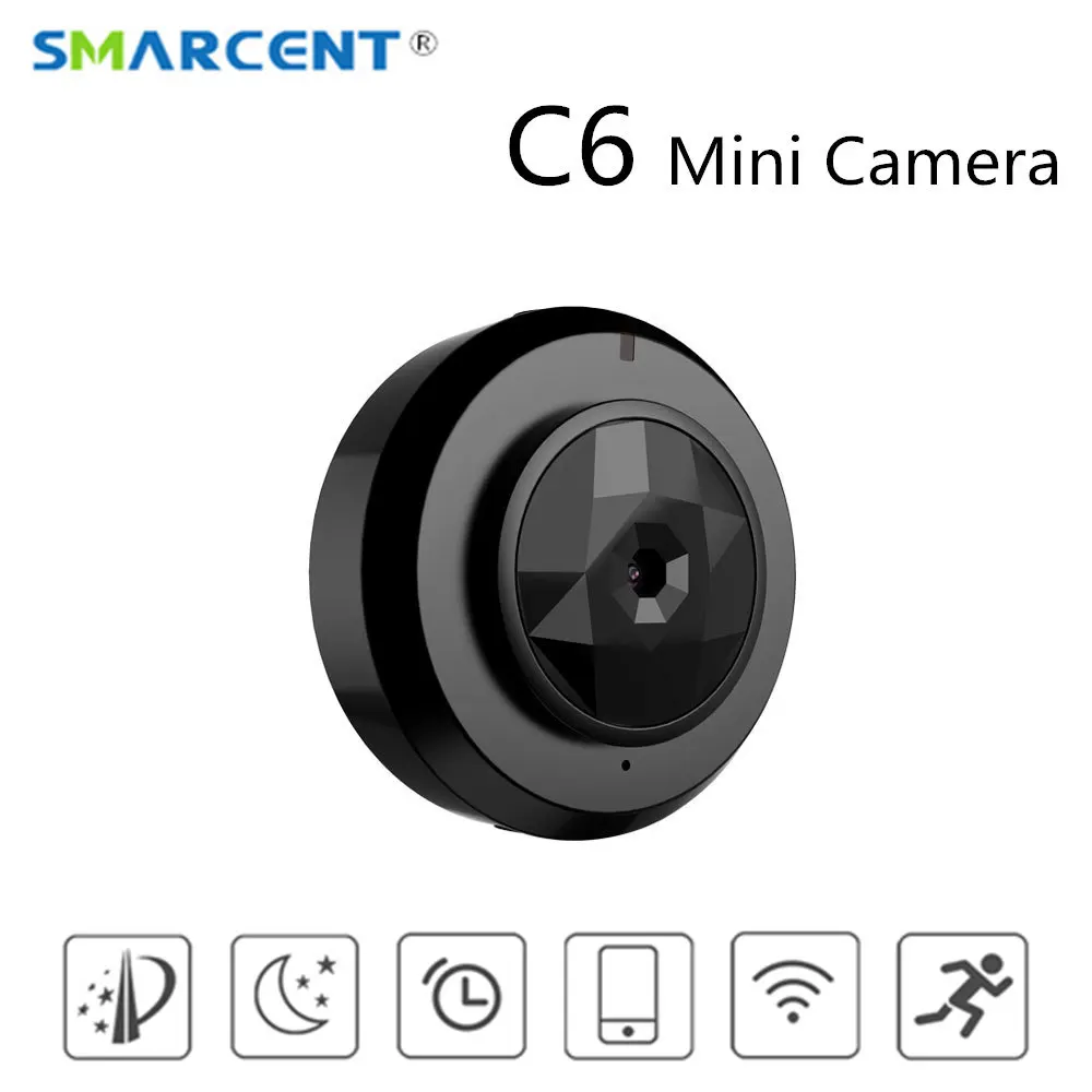 

New C6 Wireless Mini Camera Camcorder Wifi IP Control HD Video Recording Support Motion Dtection Camera