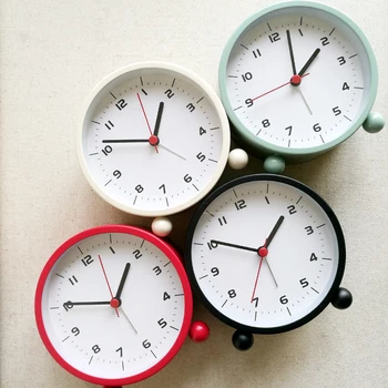 

Simple Metal Small Alarm Clock Bedside Clock Cute Student Children's Bedroom Silent Luminous Fashion Creative