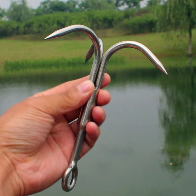 Grappling/Grapnel Hook 3-Claw Stainless Steel Tree Climbing Hook