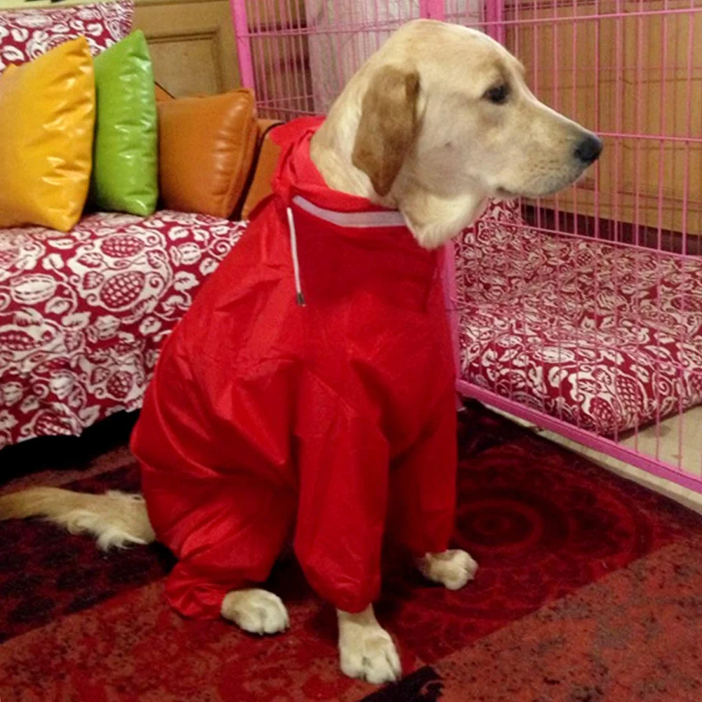 Россия собака плащ, мода четырехногий с капюшоном Pet Дождевик куртка комбинезон дождь пончо пальто Плетеный камуфляж Россия