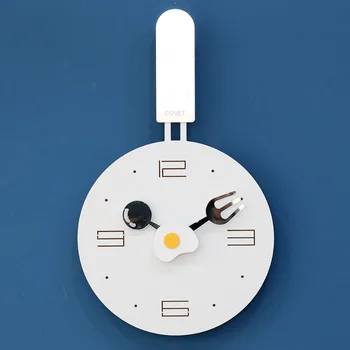 

Nordic Modern Creative Wall Clock Restaurant Kitchen Slient Minimalist Simple Clock Cute Wood Home Decoration Reloj Pared G5B