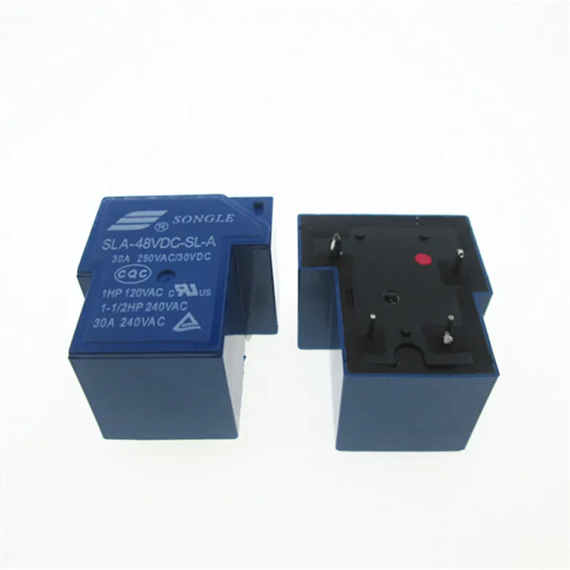 Горячая новинка реле SLA-48VDC-SL-A SLA-48VDCSLA 48VDC 30A 250VAC T90 48В DC48V SONGLE DIP4 | Обустройство дома