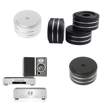 

4PCS 40*20mm Machined Full Aluminum Amplifier Feet PC Chassis Speaker Cabinet Isolation Stand Base AMP DAC Turntable Pad