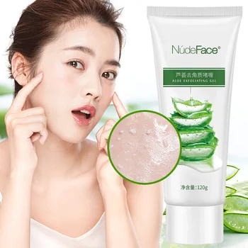 

aloe exfoliating gel Deep Cleansing Exfoliating Peeling Gel Moisturizes Face Exfoliating Cream Soft Facial Cream Scrub Cleaner