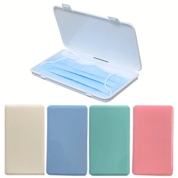 

Portable Mask Storage Box Plastic Storage Box Organizer Dustproof Moisture Proof Disposable Masks Organizer Make Up Storage Box