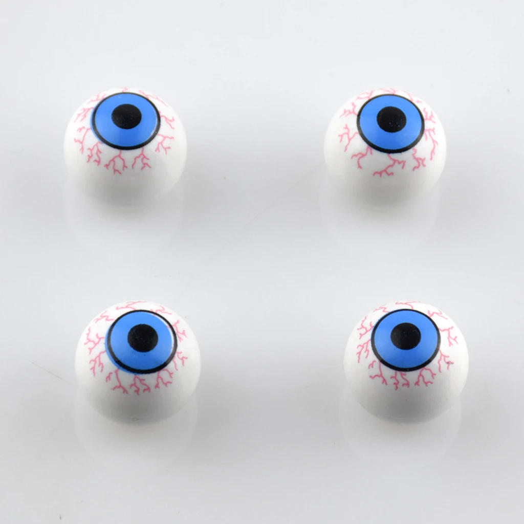 4pcs Eye Ball Eyeball Car Bike SUV Wheel Valve Air Stem Cap Tire Cover Dust