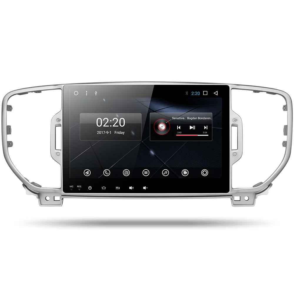 Автомобильный dvd для KIA sportage kx5 с автомагнитолой стерео Мультимедийный Плеер навигация Android 9,0 wifi медиаплеер PX6 - Цвет: without canbus