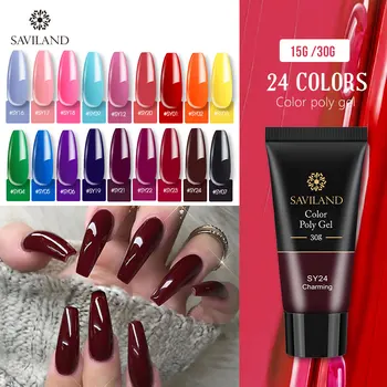 

SAVILAND Bulk Color Quick Poly Nail Gel Finger Extension Soak Off UV Camouflage Builder Nail Gel Hard Gel Nail Polish
