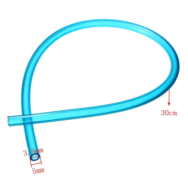 DWZ 30cm Blue Oil Petrol Fuel Hose Pipe Tube For Strimmer Chainsaw Brushcutter