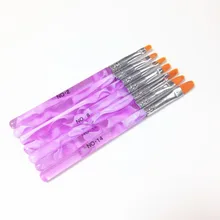 Маникюрные принадлежности оптом 7 корпусов акриловых волн стержень фототерапия цветной рисунок ручка чехол