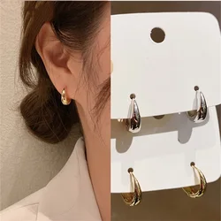 CAOSHI Classic Style Small Hoop Earrings for Women Simple Design Exquisite Young Girl Gift Wedding Accessories Beautiful Jewelry