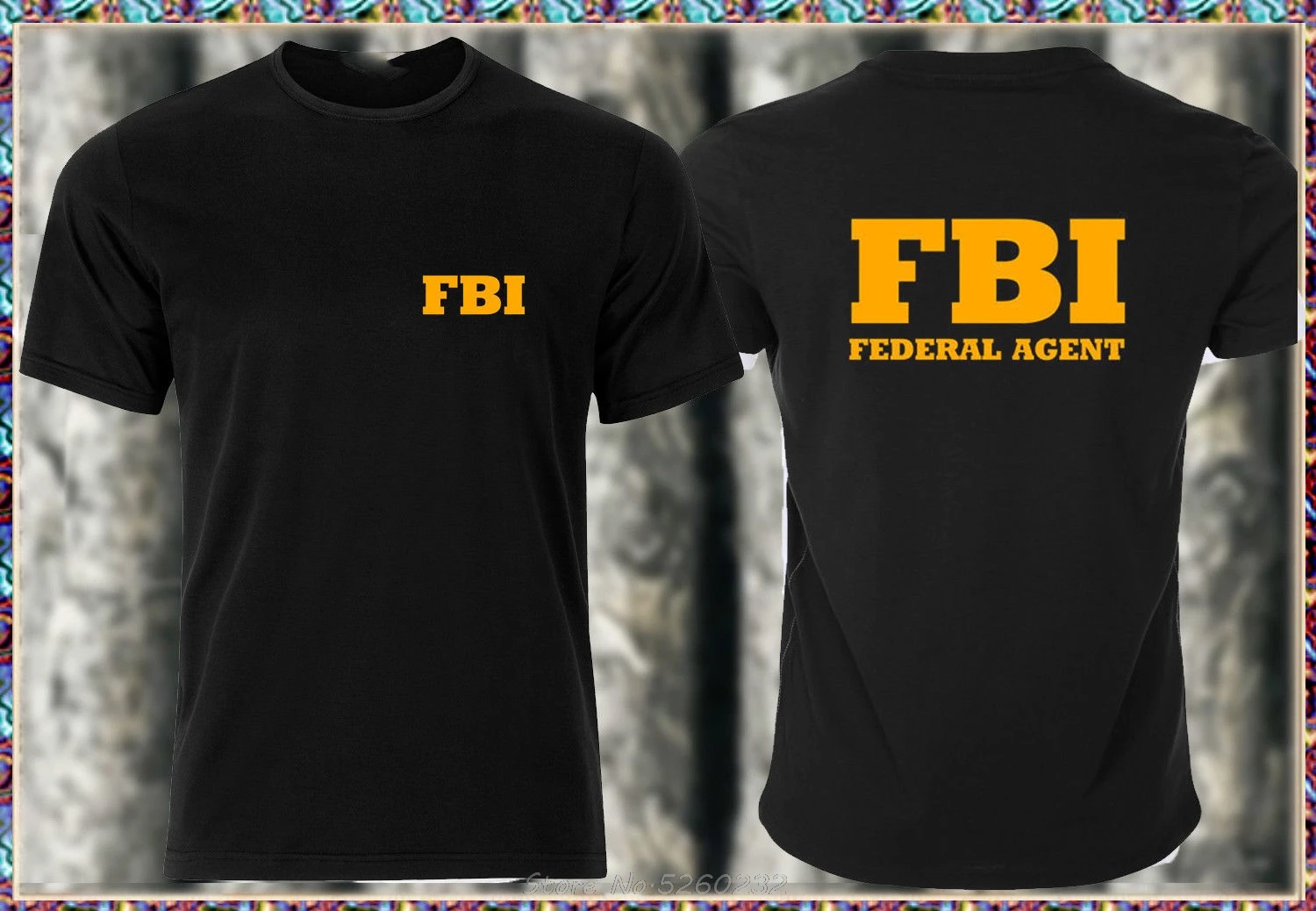 Футболка FBI, Рождественская футболка, Мужская футболка в стиле хип-хоп, Мужская хлопковая футболка с коротким рукавом, футболки