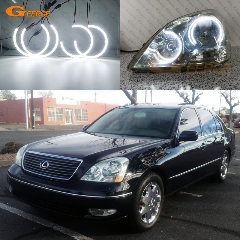 Для lexus ls 430 ls430 2001 2002 2003 предлицевая сторона отличный ультра яркий smd led Ангельские