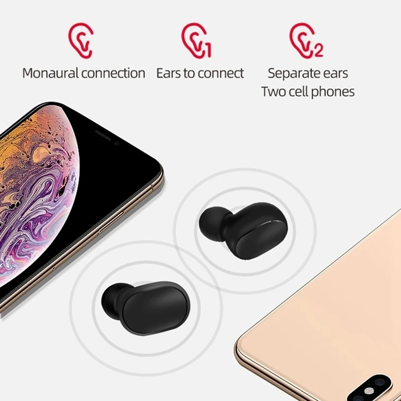 Tws-a6s bluetooth-гарнитура Tws Bluetooth 5,0 Беспроводная гарнитура наушники с микрофоном 280 мАч зарядная коробка