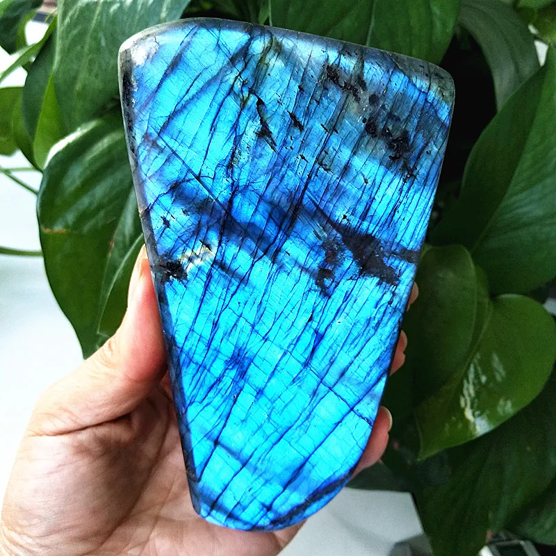 Natural Purple labradorite stone crystal display rare violet feldspar decoration Wonderland meditation chakra Healing crystals | Дом и сад