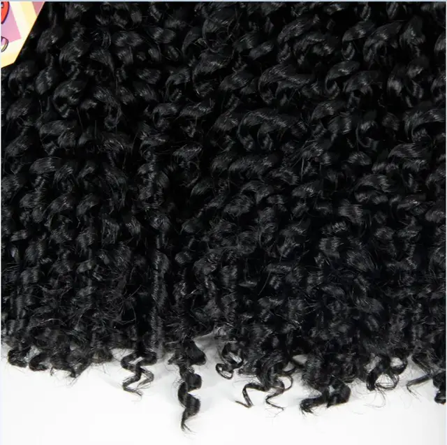 YxCheris Synthetic Crochet Hair jerry curl bundles weave Braiding hair with Ombre Crochet Braids Hair Extension bulk hair #1