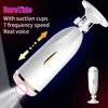 Suction Cup Hands free Aircraft Cup Men s Electric Masturbation Retractable Full automatic Adult Sex