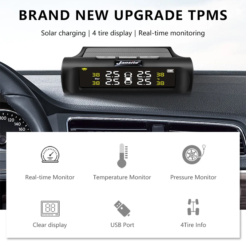 Vtopek автомобильный TPMS 4 шины автомобильная система контроля давления в шинах