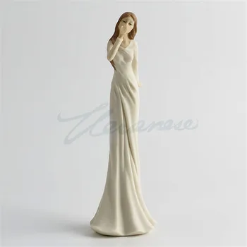 

Creative Slim Lady Art Sculpture Woman Figurine Resin Crafts Abstract Slender Girl Figure Statue Creative Home Decoration R4935