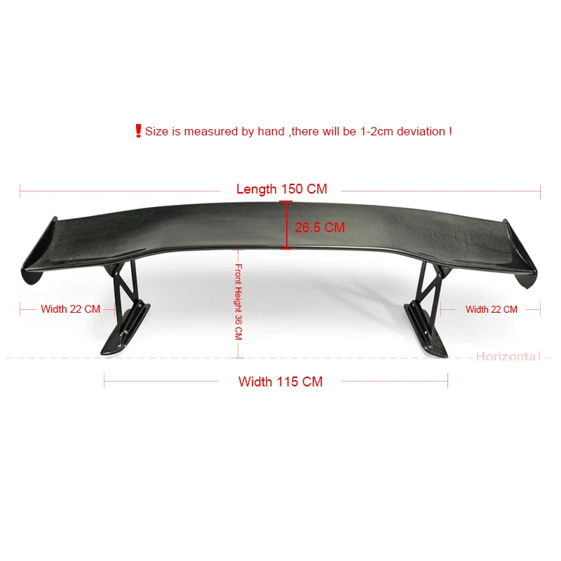 For Honda Civic FD2 Js Racing Style Carbon Fiber Rear GT Spoiler(stand base is FRP) Glossy Finish Trunk Splitter Set Tuning Wing |