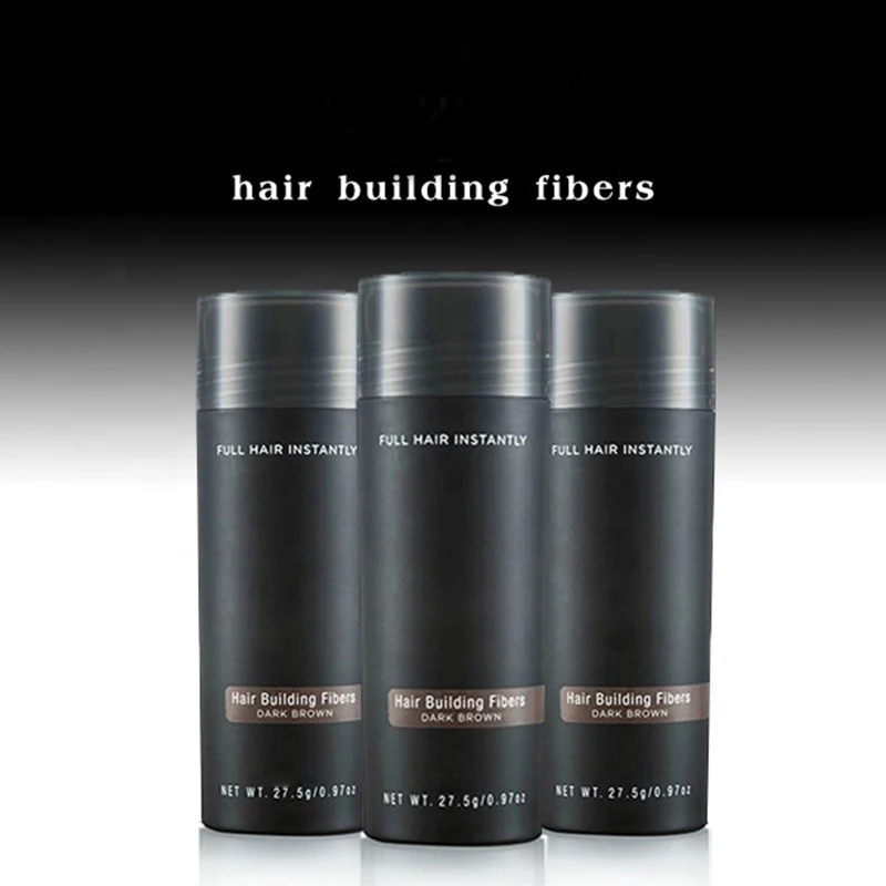 3 unids/set pelo fibra de construcción 27,5g productos instantánea peluca crecimiento polvo Salvador para la pérdida de cabello Natural no estimulante