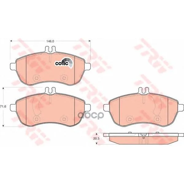 Колодки Тормозные Mercedes W204/W212 Передние Trw/Lucas Gdb1736 TRW/Lucas арт. GDB1736