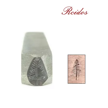 

Conifer Tree Design stamp 4.5x8mm,RCIDOS DIY Bracelet/jewelry symbols steel stamp