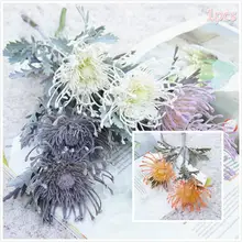

2 Forks Christmas Cushion Garland Vase for Home Wedding Decoration Fake Planting Artificial Flowers Short Branch Crab Claw