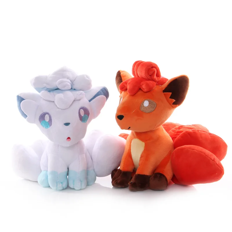 20CM White Brown Ice Vulpix Plush Dolls Toy Game Anime Six-Tailed Fox Kids Boy Girl Birthday Christmas | Игрушки и хобби