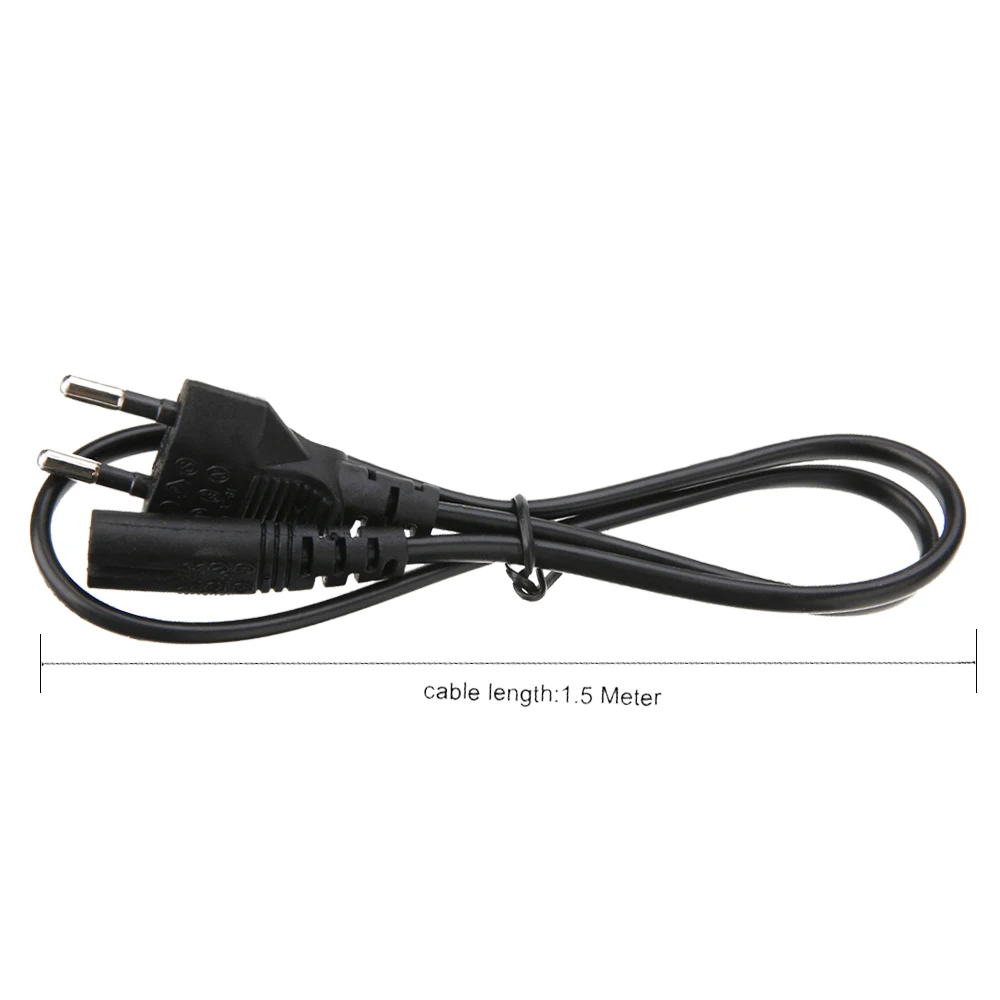 

1.5M EU Power Cable 2ft 2-Prong Pin Cable 1.5M 250V 2.5A US Power Cord UK Supply Cable Lead Wire Power For for Lighting