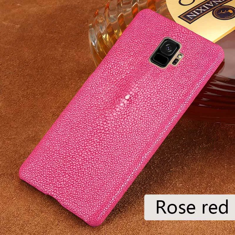 Роскошный чехол для samsung Galaxy S6 S7edge S8 S9 S10 плюс A30 A50 A70 с жемчужными рыбьей чешуи для Note 8, 9, 10, A5 A7 A8 J5 чехол - Цвет: Rose red