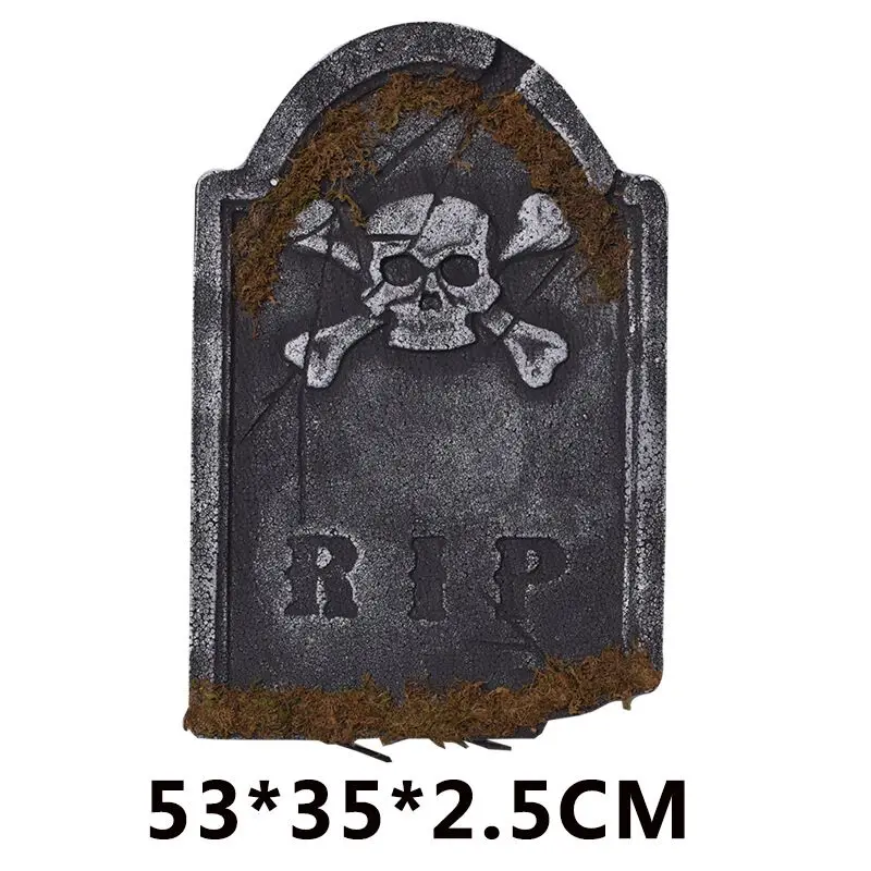 Yard Sign Outdoor Lawn Decorations -  Fake foam Tombstones - Halloween Yard Decoration (4)