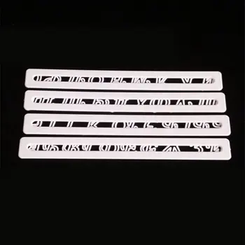 

New Hot 4pcs Russian Alphabet Fondant Cake Mold Biscuit Mold Cake Decoration Tool SMD66