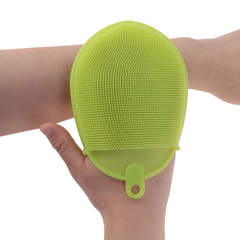 

Silicone Face Bath Brush Body Scrubber Glove Anti Cellulite Shower Exfoliating Brush Scrub Skin SPA Massage Scrubber Sponge