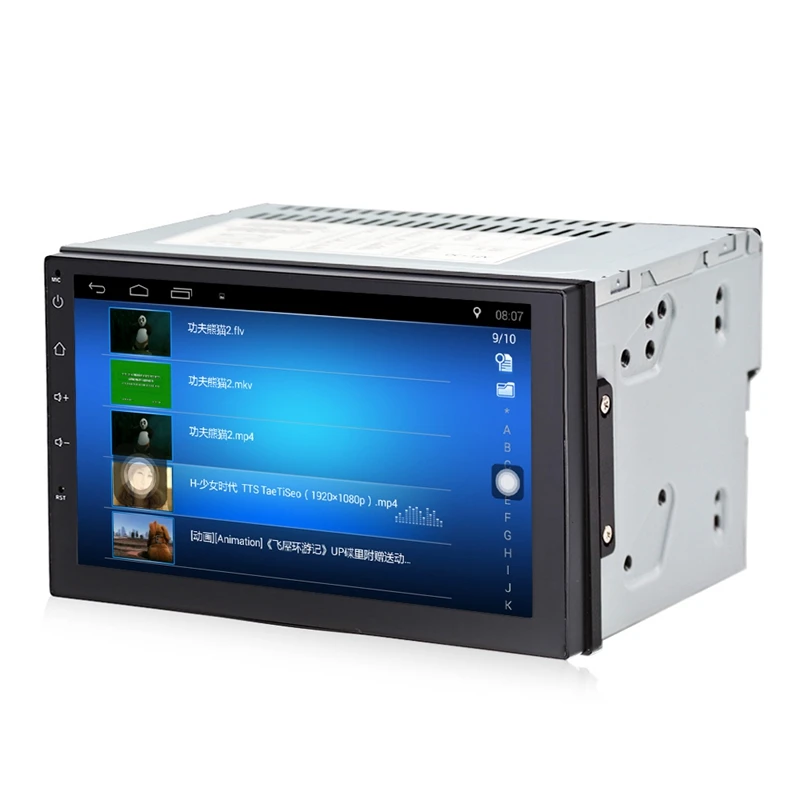 2 Din Android 7,1, автомагнитола, стерео, 7 дюймов, 1024x600, Универсальный Автомобильный плеер, Gps навигация, Wifi, Bluetooth, Usb радио, аудио плеер C