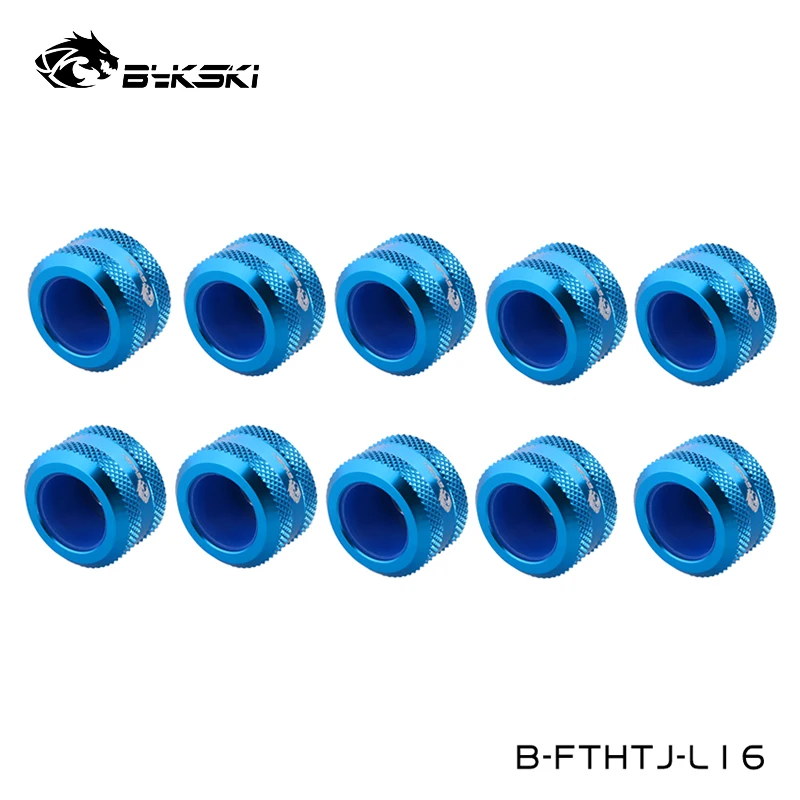 Bykski od Acessórios para Tubos Rígidos Tubo Petg Compressão Manual Adaptador Preto Vermelho Branco Ouro Azul g1 B-fthtj-l16 12x16 mm 10 Pcs - Imagem 4
