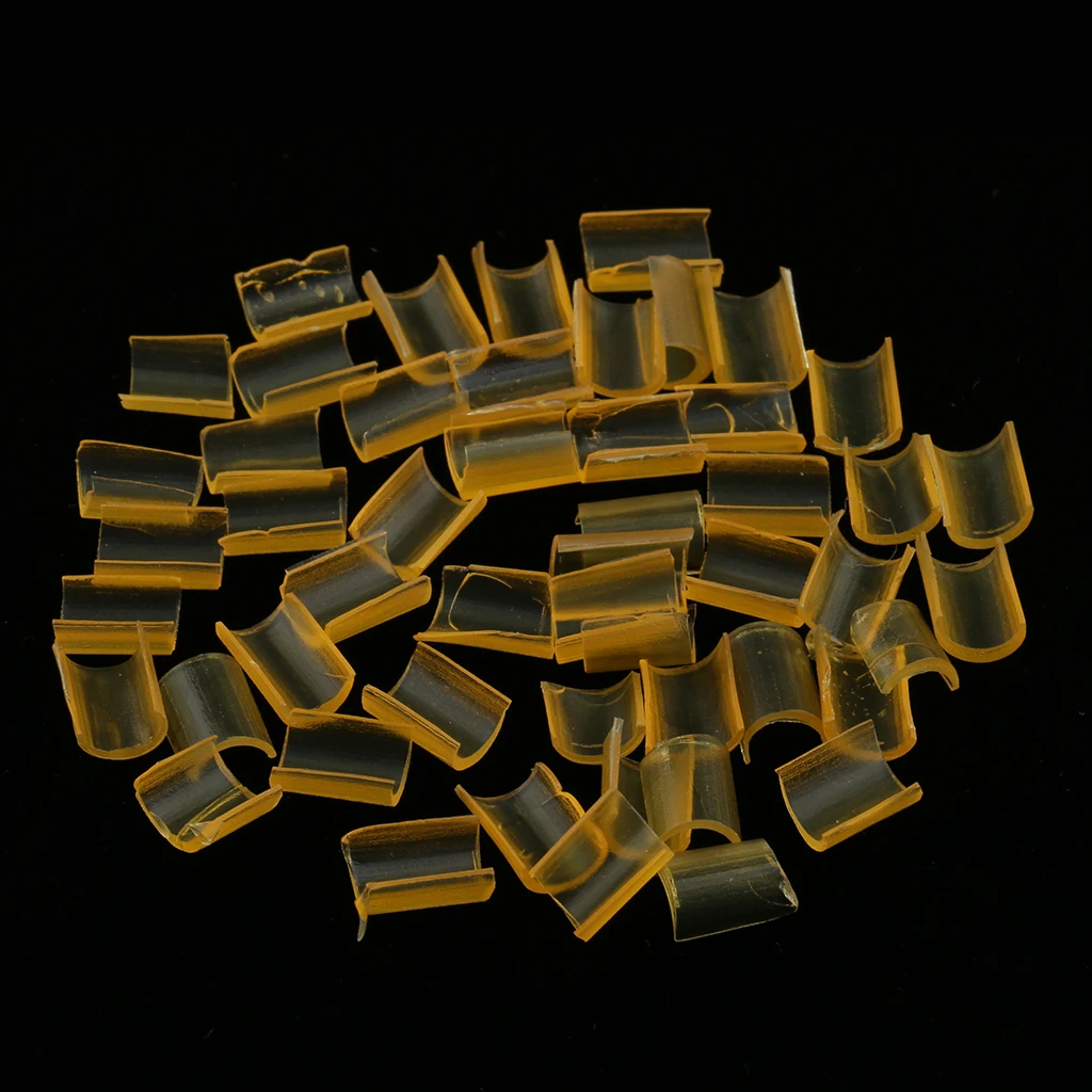 50Pcs Keratin Nail Glue Beads for U Tip Rebond Hair Extensions Hot Fusion New Hair Styling Accessories