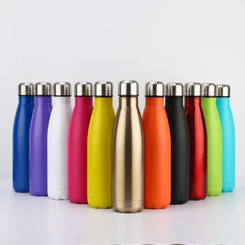 

JM 350/500/750/1000ml Double wall Stainles Steel Water bottle Thermos bottle keep Hot and Cold Insulated Vacuum Flask for Sport