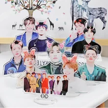 Kpop EXO членов каваи стоящая фигурка кукла акриловая стенди действие стол Декор Канцелярский набор