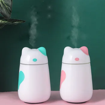 

ELOOLE Cute Pet Ultrasonic Air Humidifier Mini USB Portable Aroma Essential Oil Diffuser LED Light For Home Car Office