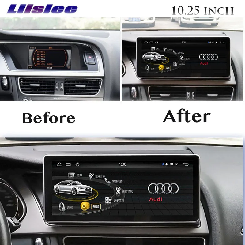 Liislee Car Multimedia Player NAVI per Audi A5 8T 2007 ~ 2016 auto originale MMI Touch Radio Stereo CarPlay navigazione GPS